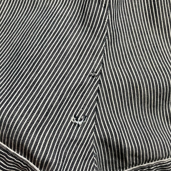 Striped Dark Gray Women's Shorts - Picture 8 of 9